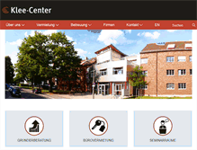 Tablet Screenshot of kleecenter.de